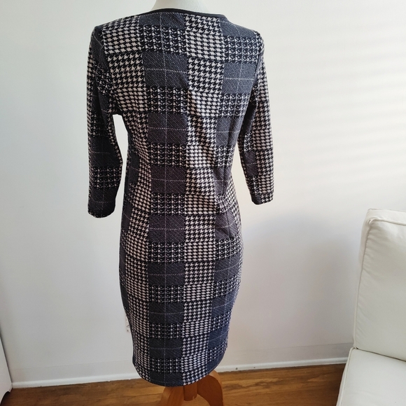 °Mlle Gabrielle Dress / Tweed Print / Size Medium - Picture 4 of 5